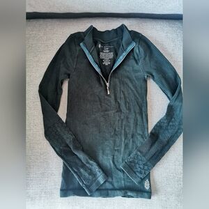 Turquoise Free People movement long sleeve workout top size small